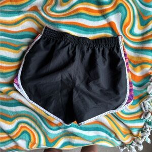 Nike Black Women's Athletic Shorts with Sunset Panels